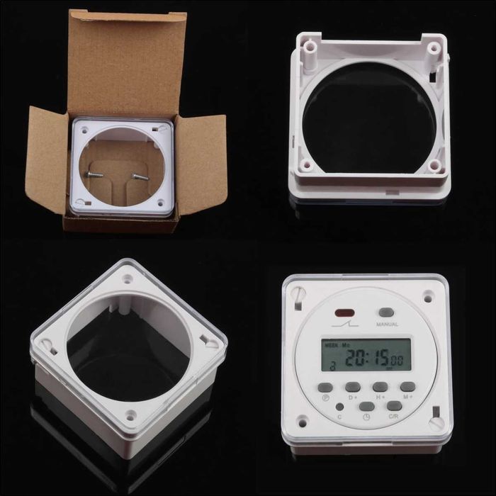 Relógio Temporizador - caixa exterior estanque com tampa transparente64297744256387121