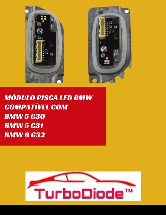 Módulo led piscas BMW série 5 G30 e G31 e série 6 G32