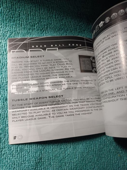 Ps1 DBZ Dead Ball Zone psx psone Książeczka Manual Angielski