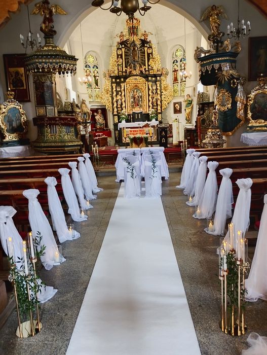 Dekoracja (w kościele,plener,sala w woj.kuj-pom)