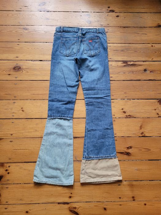 Dzwony miss sixty y2k patchwork