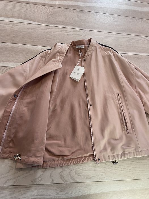 Шкіряна куртка Brunello Cucinelli, нова, розмір S, нереальний колір