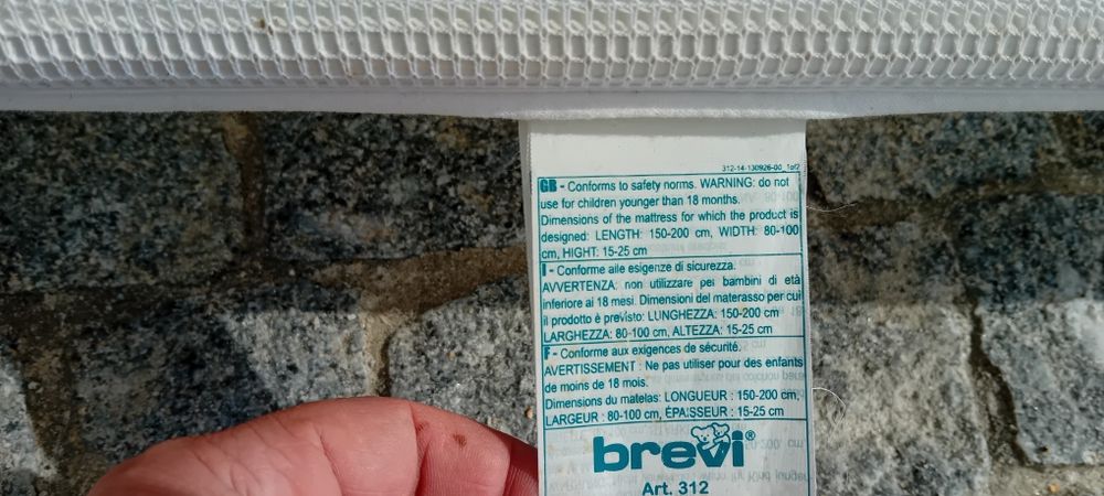 Protecção de cama Brevi 1.50m
