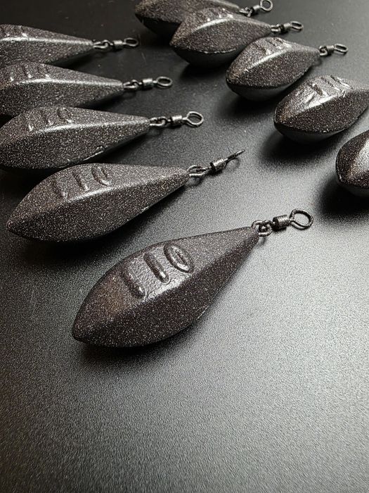 10 x ciężarki karpiowe 110g Horizon do rzutu gruszka