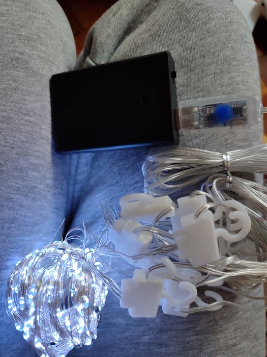 Гірлянда штора 3*3роса , юсб тепла, біла, герлянда