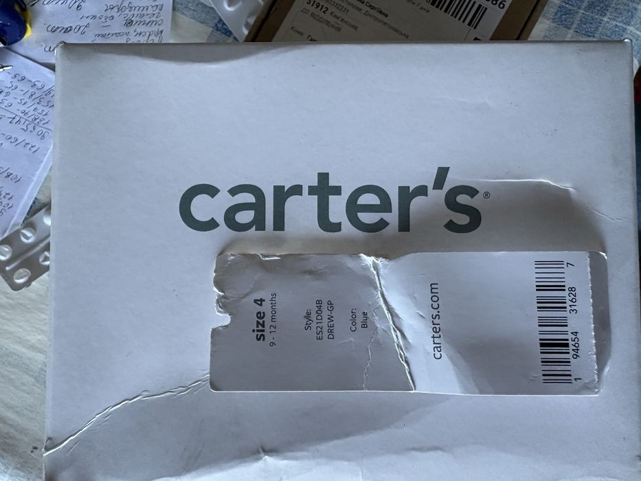 Босоніжки сандалі Carters 4 9-12 місяців