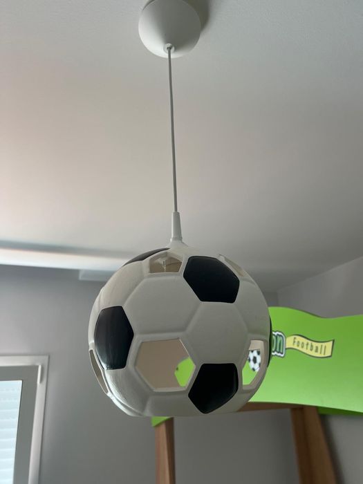 Candeeiro de teto em forma de bola futebol