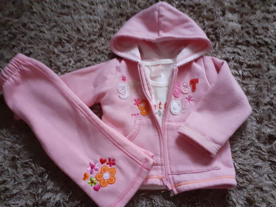 Komplet spodnie bluza 3 częściowy 3-6 m