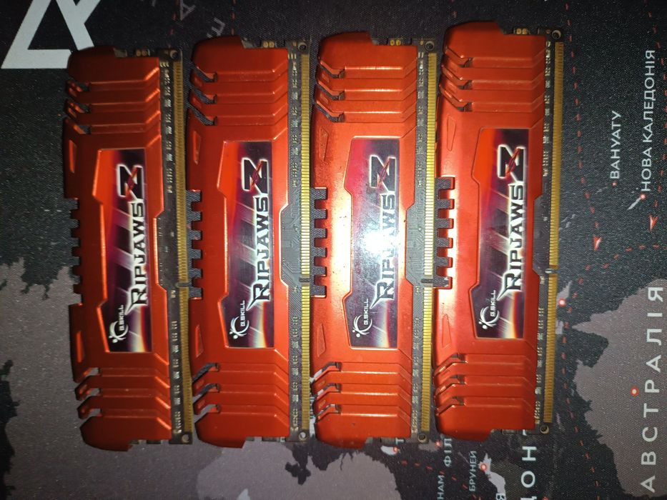 Оперативна пам’ять DDR3 16GB (4×4GB) 2133 MHz G.Skill Ripjaws у радіа