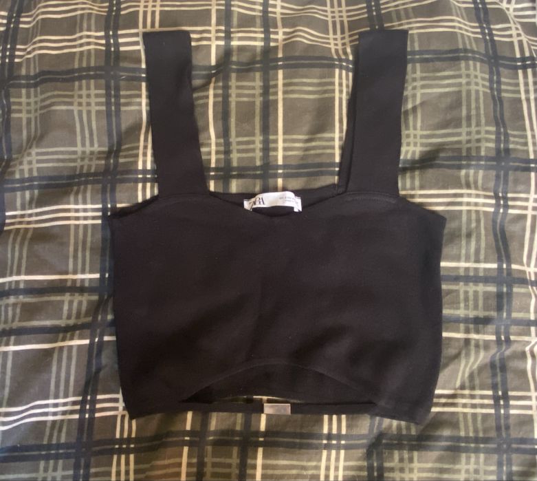 Чорний топ від zara