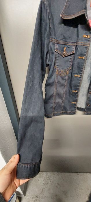 Kurtka jeansowa m ciemny jeans damska