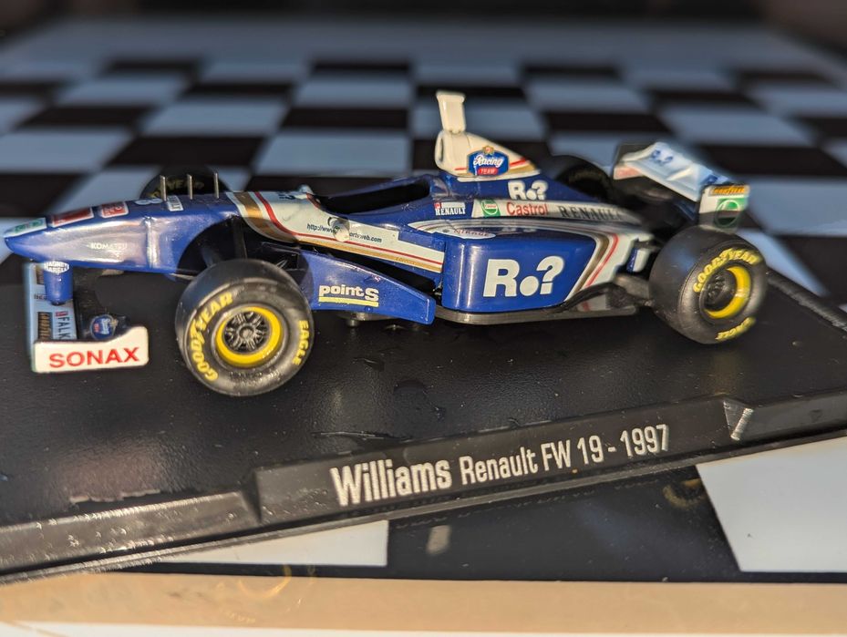 Carro de formula 1 miniatura campeão do mundo R? Renault FW 19 1997