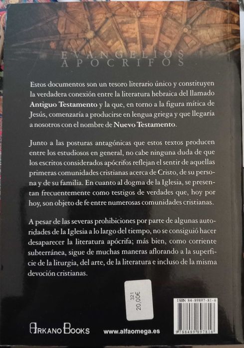 Livro - Evangelhos Apócrifos - Evangelios Apocrifos em espanhol