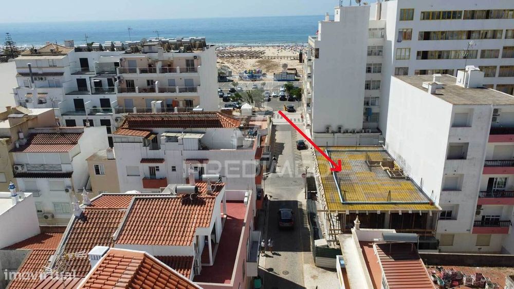 T3 duplex, segunda linha Monte Gordo, vista mar, praia 100m