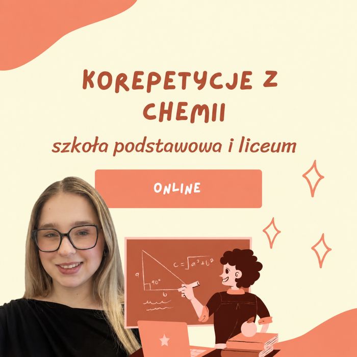 Korepetycje z chemii ONLINE | podstawówka, liceum, matura