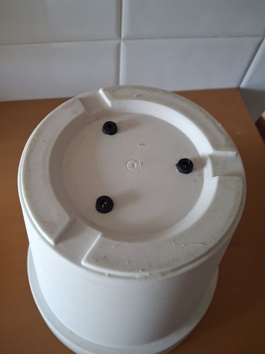 Conjunto de 2 vasos grandes em branco mate