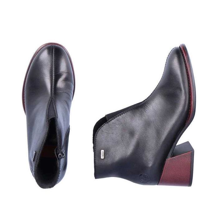 Botki Rieker czarne skórzane trzewiki skóra naturalna roz. 41 nowe