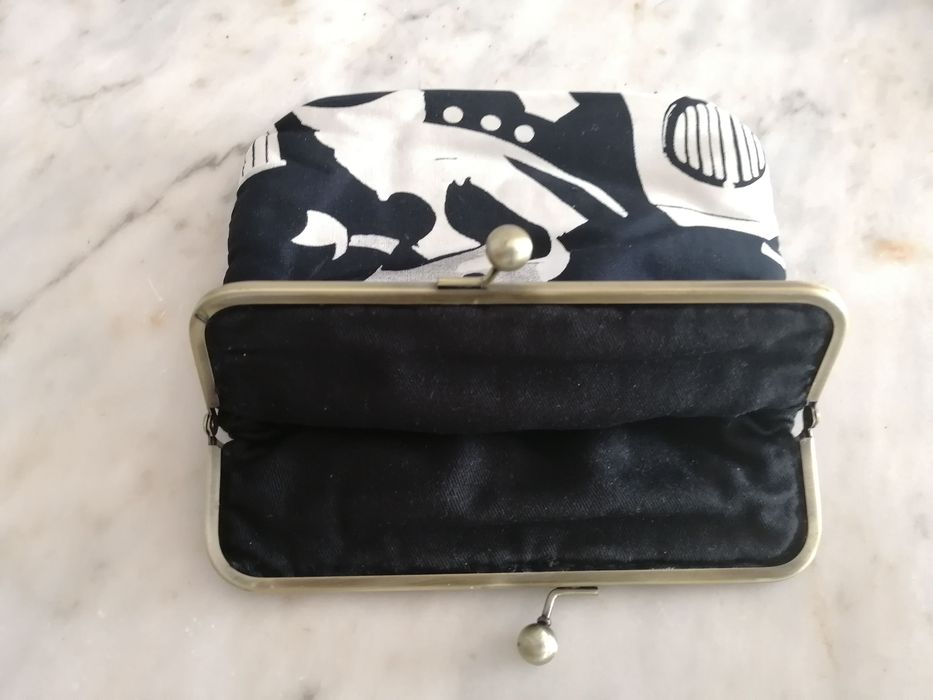 bolsa estilo antigo porta moedas novo 18x19cm.