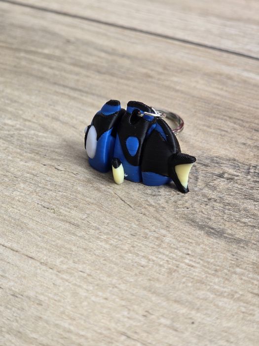 Breloczek Surgeonfish 3d - Brelok Druk3d fidget Keychain mixGadzet