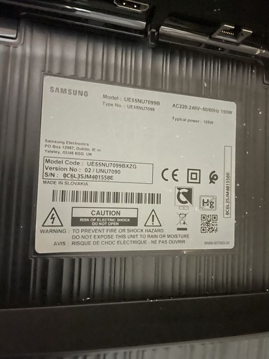 Телевізор Samsung 55 "Series 7 UE55NU7O99B