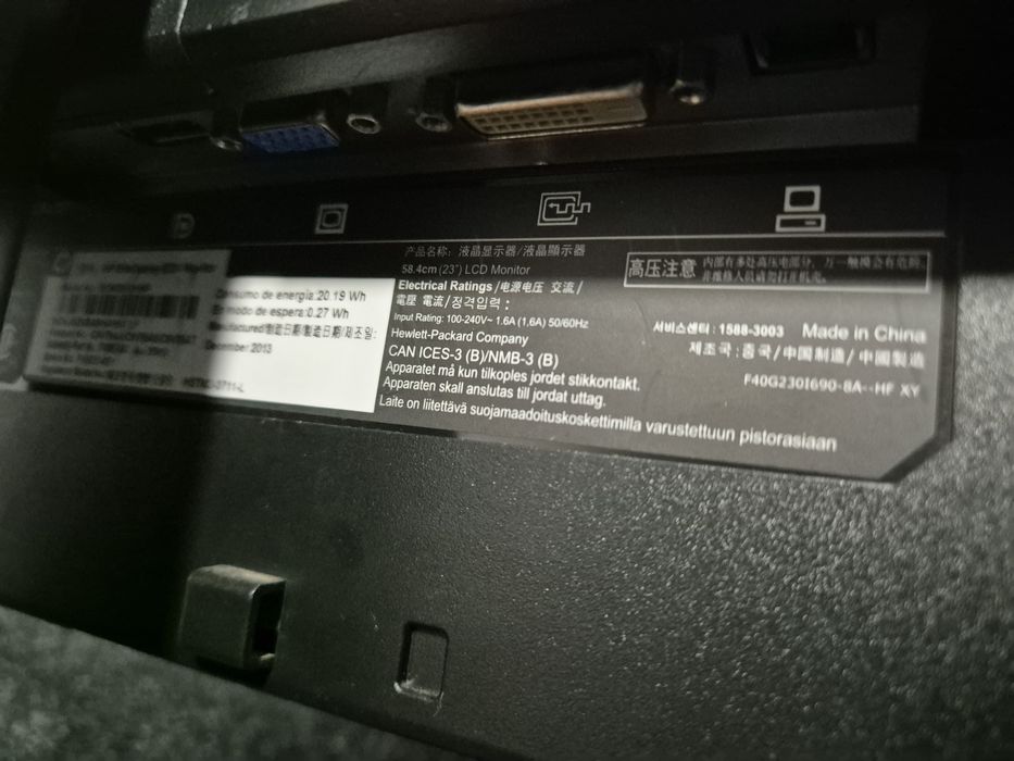 monitor de computador HP EliteDisplay E231 de 23 polegadas