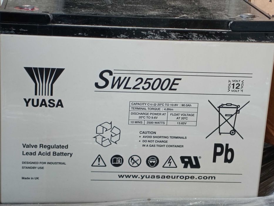 Akumulator Yuasa SWL2500E AGM 12V 93.6Ah Używany Sprawny