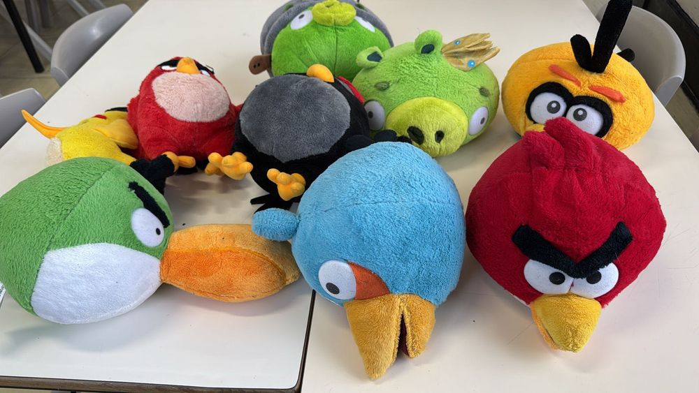 Coleção 9 peluches Angry Birds Originais