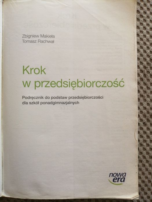 Krok w przedsiębiorczość do technikum i liceum