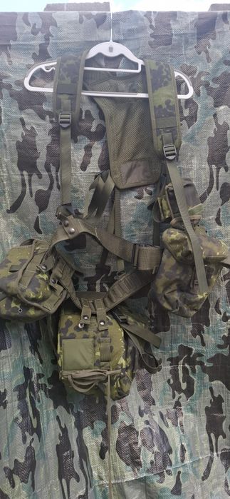 Oryginalny pas duński M/96 plus ładownice Camo