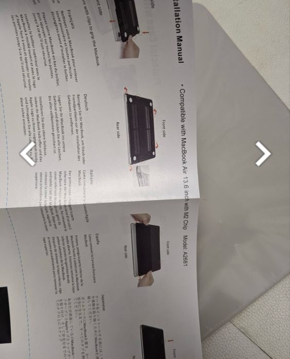 Кейс/ накладка для MacBook 13.6