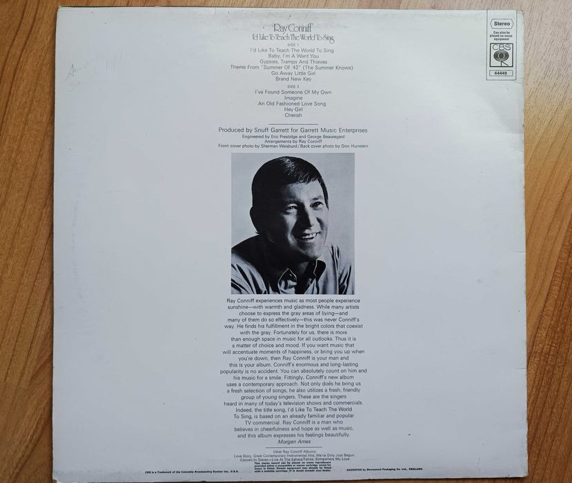 Ray Conniff - I'd like to teach the world to sing (LP - vinil)