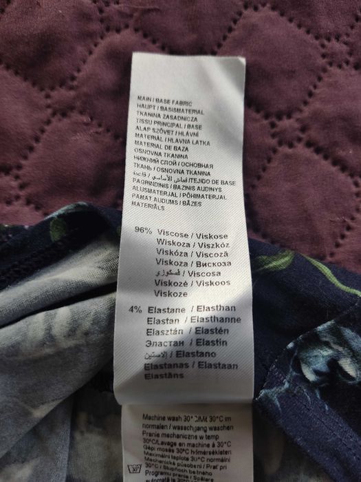 Orsay - sukienka granatowa, w kwiaty, rozm. 40