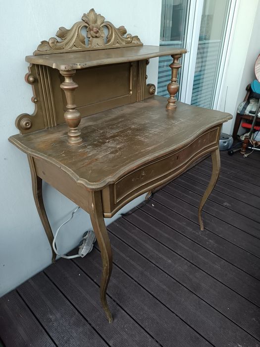 Sekretarzyk konsola toaletka biurko vintage eklektyczny stary stolik