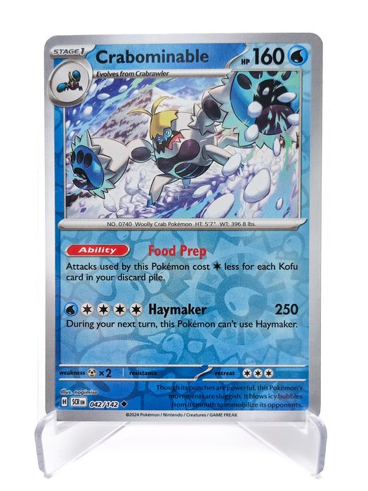 Crabominable 042/142 reverse holo karta pokemon Stellar Crown