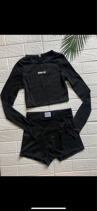 Komplet czarny | Damski | S | Dopasowany