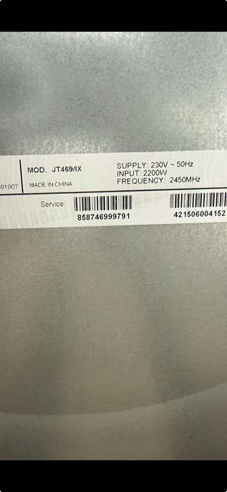 Nowa  mikrofalówka Whirpool  JT469/IX  opcja grillowania