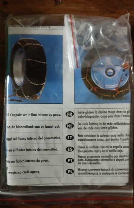 Correntes de neve novas para pneus de 165 a 190