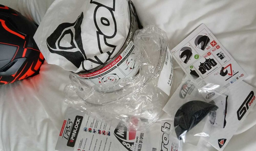 Capacete  AIROH GP 500 Sectors Orange Matt RC4 (S) NOVO NUNCA USADO!!!