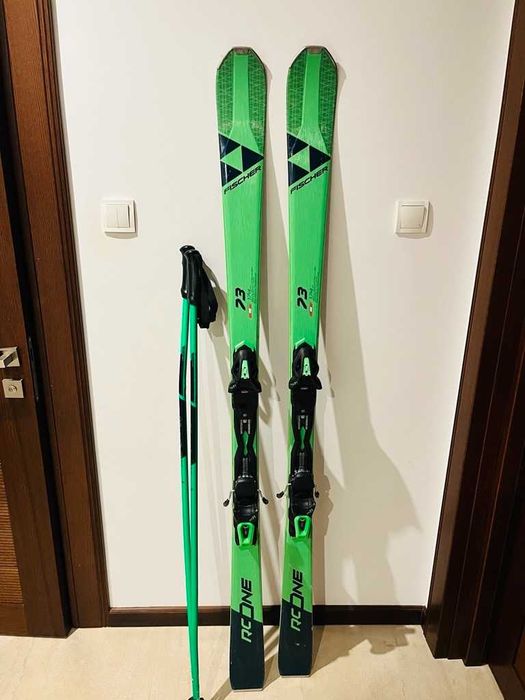 Narty Fischer RC One 73 + wiązaniA Fischer RS 11 GW + KIJKI