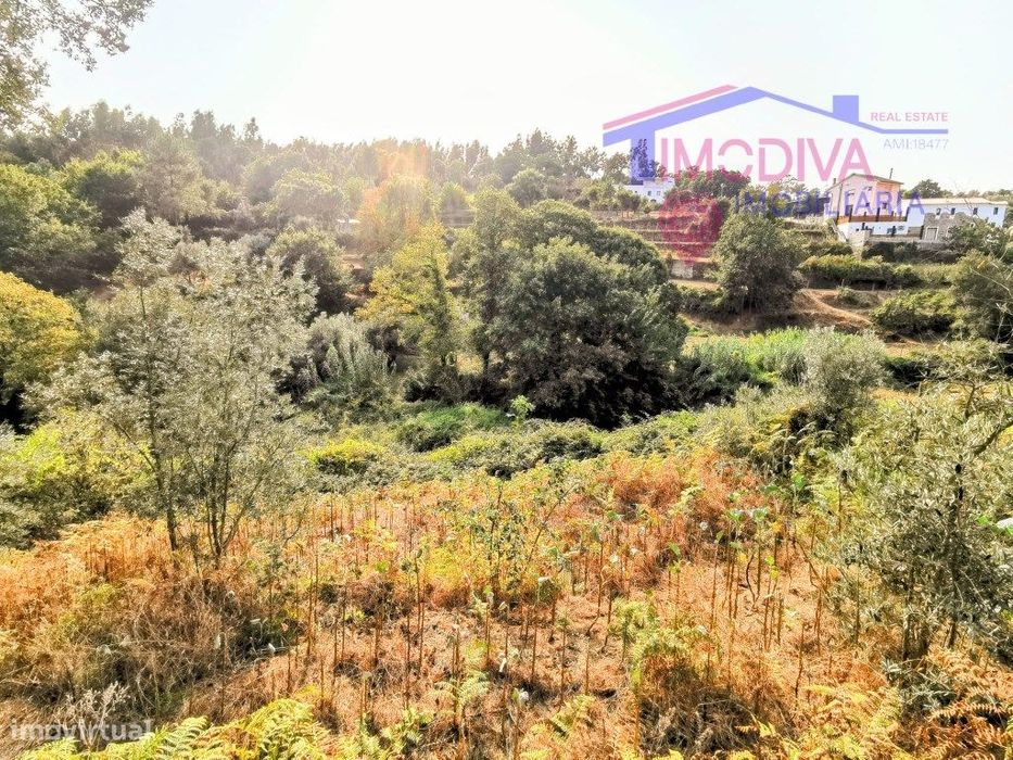Moradia T2 com terreno a confrontar com ribeira em Figueiró dos Vinhos