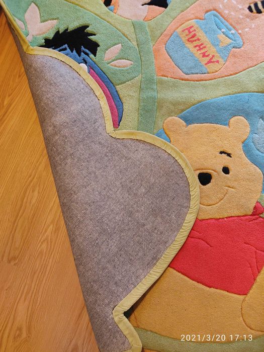Tapete Disney Winnie the Pooh para quarto infantil 1,70 x 1,20