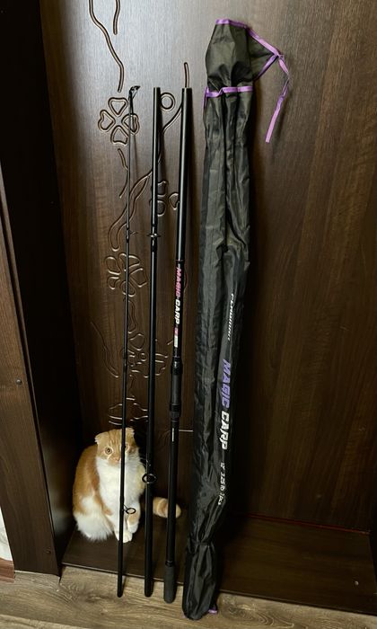 Спінінг карповий+котушка,комплект, новий