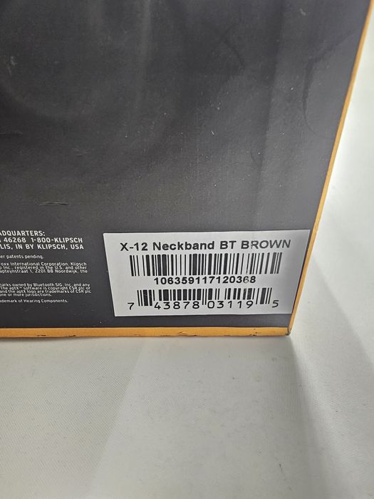 Klipsch x12 neckband навушники