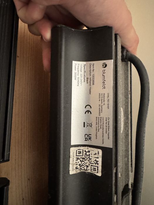 2 Aquecedores infravermelhos Blumfeldt 3000W
