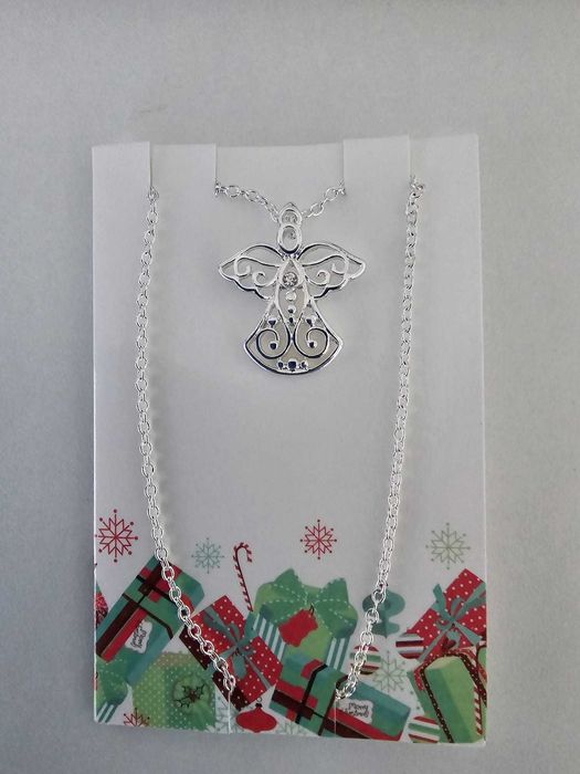 Colar ajustável com anjinho. NOVO. Perfeito para presente de Natal.