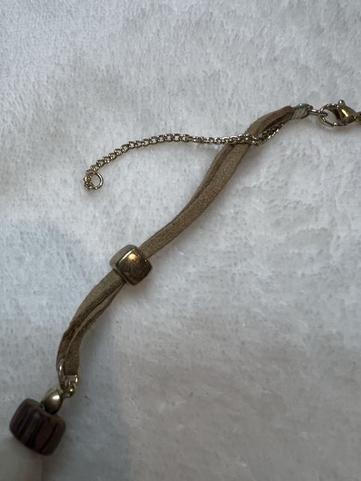 Naszyjnik drewno korale boho etno hippie elegancki classy 25