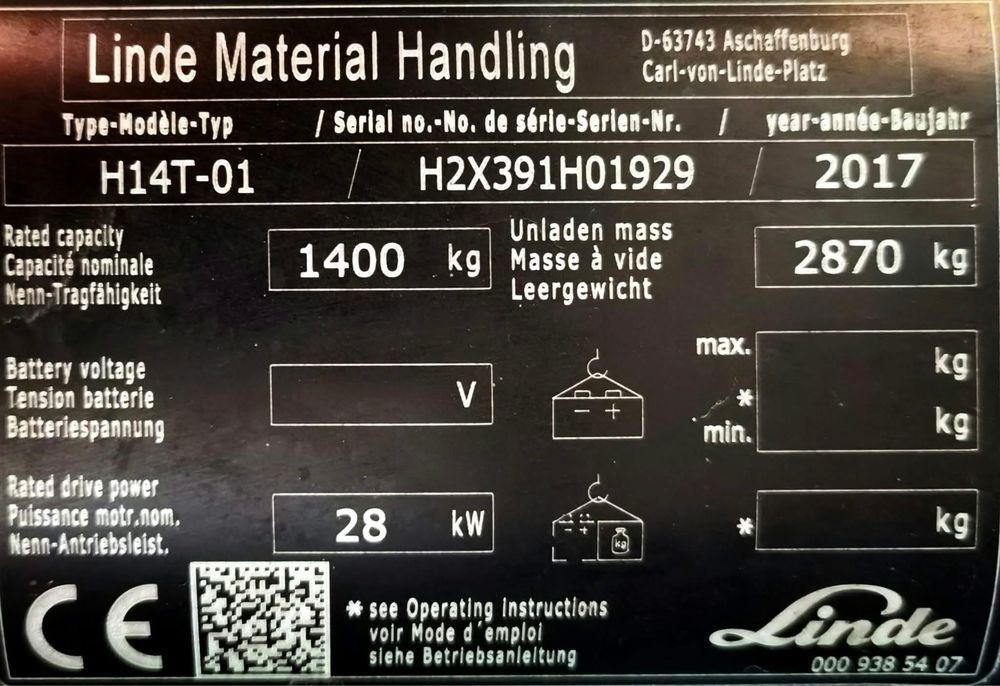 Навантажувач Linde H14evo