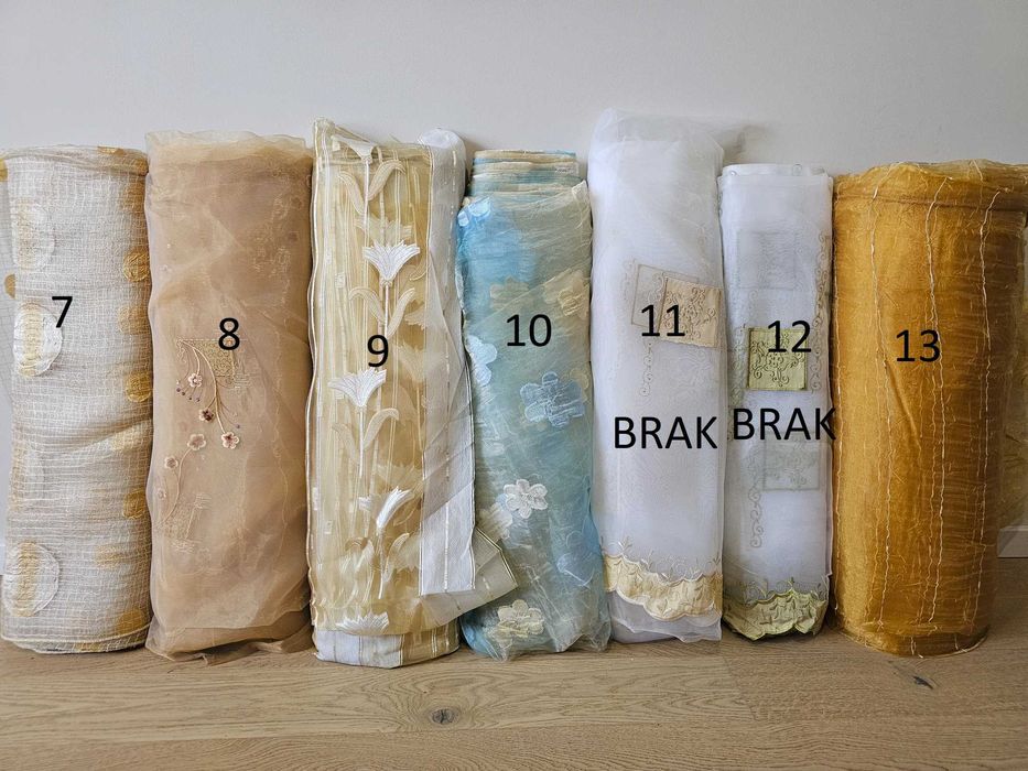 Firany zasłony tkaniny wyprzedaż