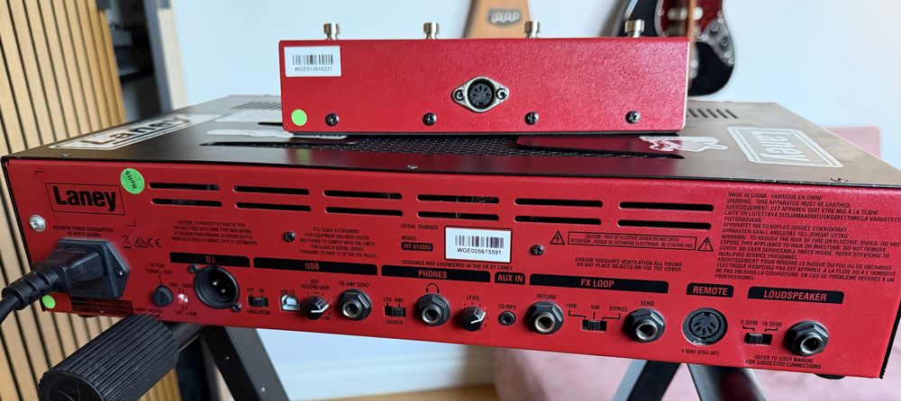 Wzmacniacz Laney IRT-Studio Limited Edition Red – lampowy head