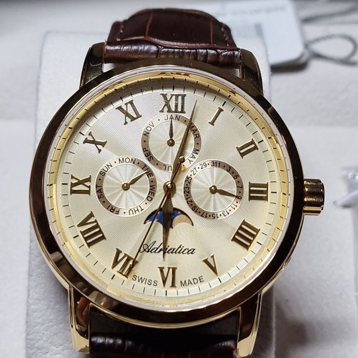 Zegarek Męski Adriatica Moon Phases